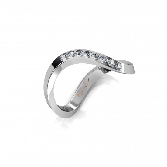Homage to the Opera House | Eternity Ring |18K White Gold - Click Image to Close