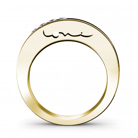 Evolve Love Ring - 2.4 Round 18k YGold .20ct - Click Image to Close