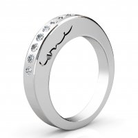 Evolve Love Ring | Stackable Ring | 9k White Gold