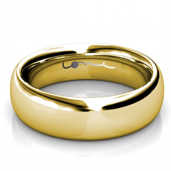 Cosmic Lion [5] Men's Wedding Ring | 18K Yellow Gold - Click Image to Close