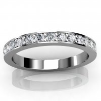Got To Get You Into My Life .81ct Eternity Ring | 18k White Gold