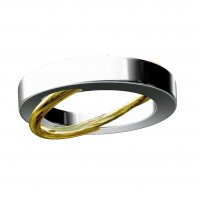 Night and Day | Wedding Ring | 9k White Gold