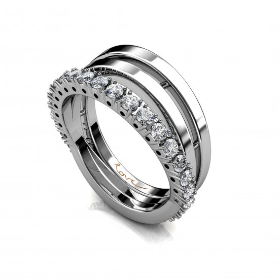 Cant Wait | Eternity Ring | 18K White Gold - Click Image to Close