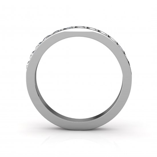 Got To Get You Into My Life .40ct | Wedding Ring 18k White Gold - Click Image to Close