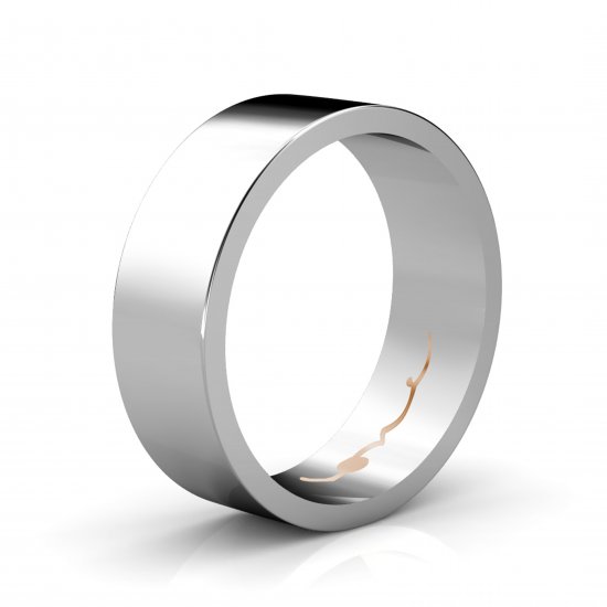 LOL [7] Men's Wedding Ring | 9k White Gold - Click Image to Close