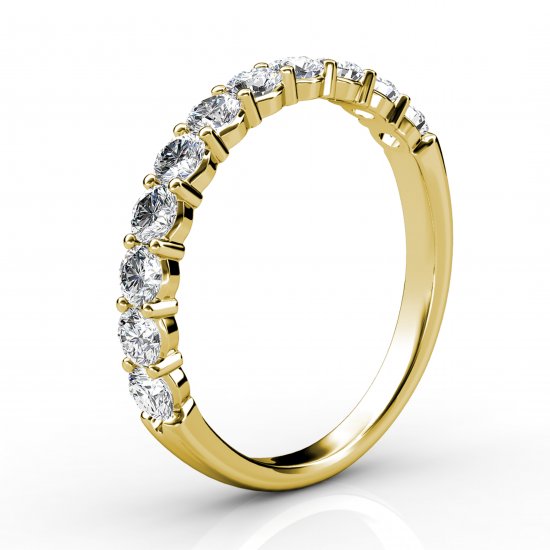 I Want To Hold Your Hand | 1/2 set .66ct | 9k Yellow Gold - Click Image to Close