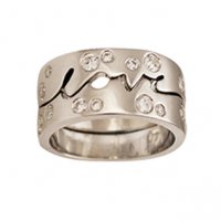 Love Times Love with Diamonds | Wedding Ring | Platinum