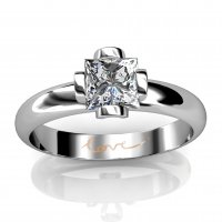 Into My Arms | Princess Cut Engagement Ring | Platinum