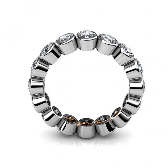 Eternal | Eternity Ring |18k White Gold - Click Image to Close