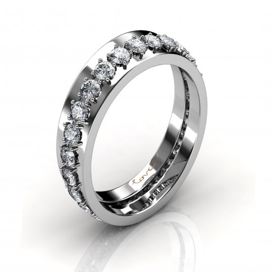 Just Cant Wait | Eternity Ring | 18k White Gold - Click Image to Close