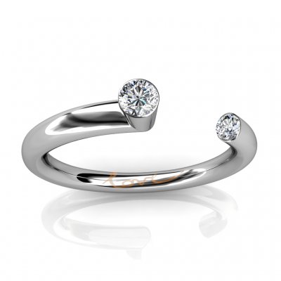Quest | Engagement Ring | 18K White Gold