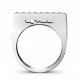 Evolve Love Ring - 2.4 Square 18k White .40ct