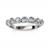 7 of HEARTS | Eternity Ring |18k White Gold
