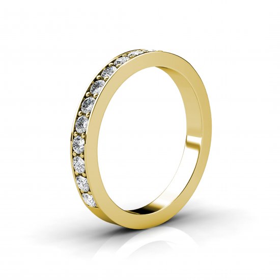 Got To Get You Into My Life 1/2 set Eternity Ring 18 Yellow Gold - Click Image to Close