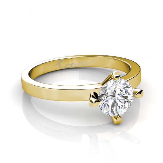 Seven | 1ct Diamond Ring | 18K Yellow Gold - Click Image to Close