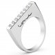 Evolve Love Ring - 2.4 Square 18k White .40ct