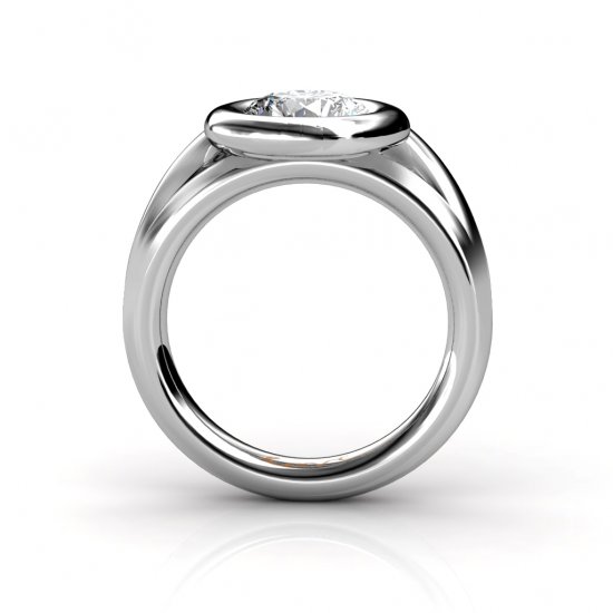 New Rose | Engagement Ring | Platinum - Click Image to Close