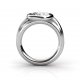 Hold Hands Ring |Engagement Ring with Princes Diamond | Platinum