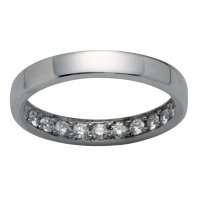 Can't Buy Me LOVE | Eternity Ring | 18k White Gold