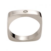 Exodus | Mens Wedding Ring | 9k White Gold