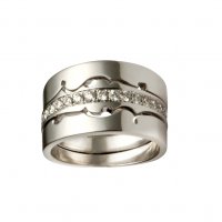Love Times Three .45ct | Eternity Ring | 18k White Gold
