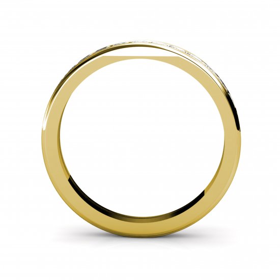 All You Need Is Love .96ct | Wedding Ring 1/2 set | 18k Yellow - Click Image to Close