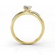 Hold Hands Ring |Engagement Ring with Princes Diamond | Platinum