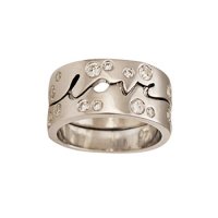 Love Times Love with Diamonds | Matching Commitment Rings