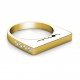 Evolve Love Ring 2.4 Square | Mens Wedding Ring | 9k Yellow Gold