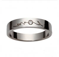 Classic Love [3] Wedding Ring | 18K White Gold