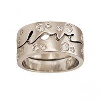 Love Times Love with Diamonds | Wedding Ring | Platinum
