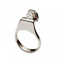 Hold Hands Ring .70ct Princess Cut Diamond | Platinum