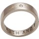 Love Peace Truth and Beauty | 18 White Gold