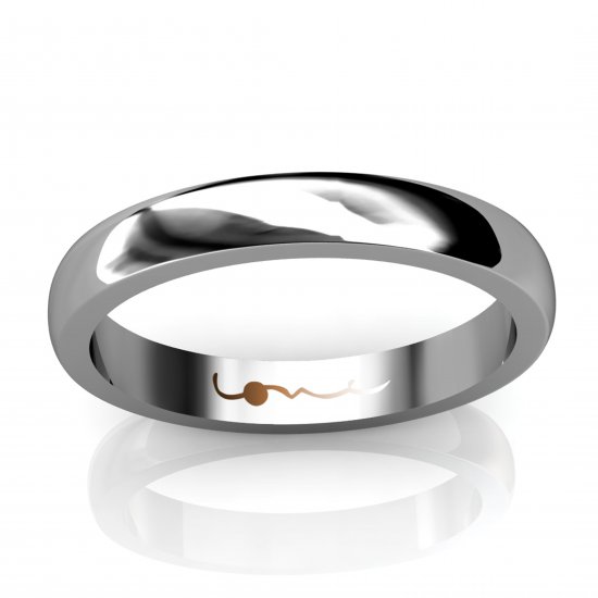 One Love [3] Wedding Ring | 18k White Gold - Click Image to Close