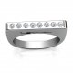 Evolve Love Ring | Stacking Ring | 18k White Gold