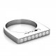 Evolve Love Ring | Stacking Ring | 18k White Gold