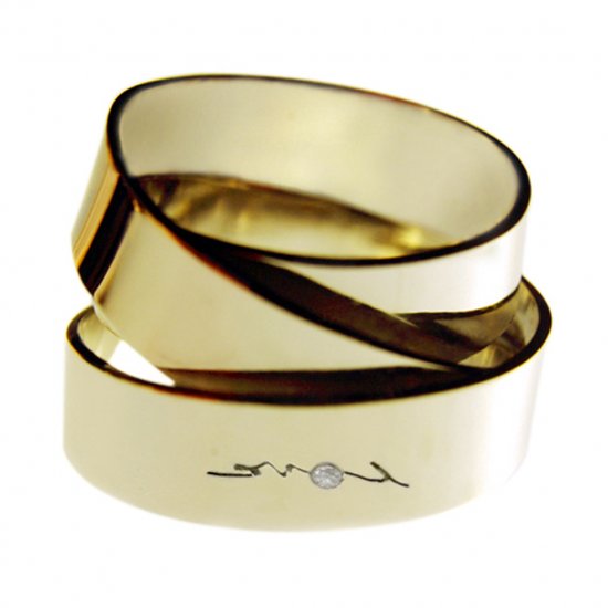 Band On The Run | Wedding Ring | 18k White Gold - Click Image to Close