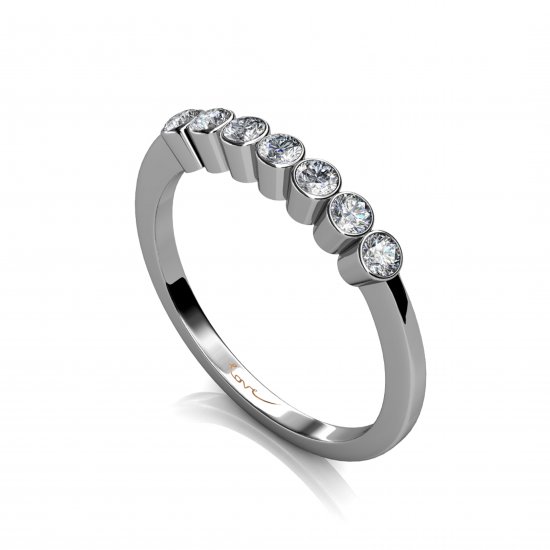 November | Eternity Diamond Band | 18k White Gold - Click Image to Close