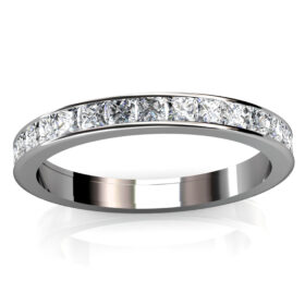 All you need is love | Channel Set White Gold Ring