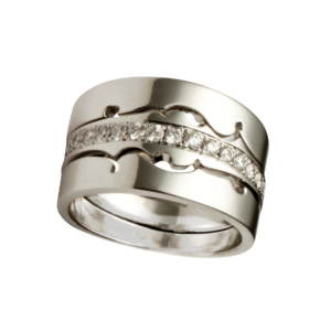 Love Times Three | Modern Diamond Ring Design