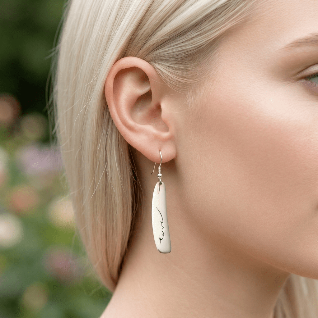 Personalised Jewellery | The Message — My Word | Personalised Earrings
