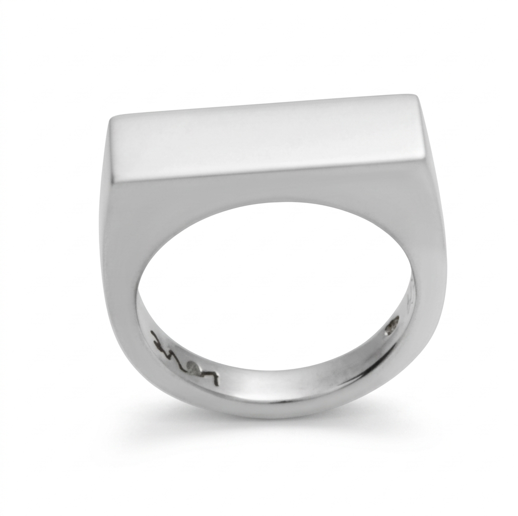 Flat Top Silver Ring | Robert Young Jewellery ll