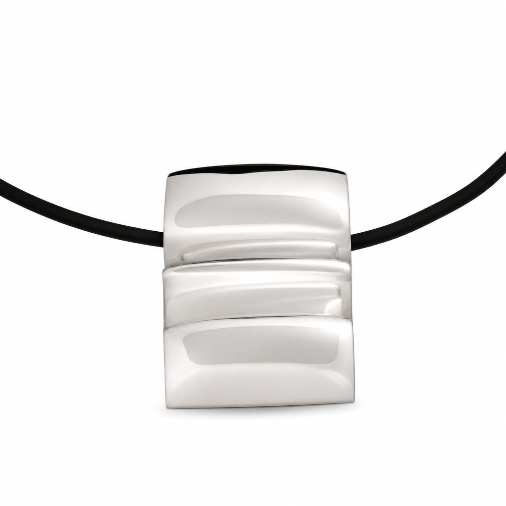 Love You Long Time — Silver Pendant Love Necklace /.