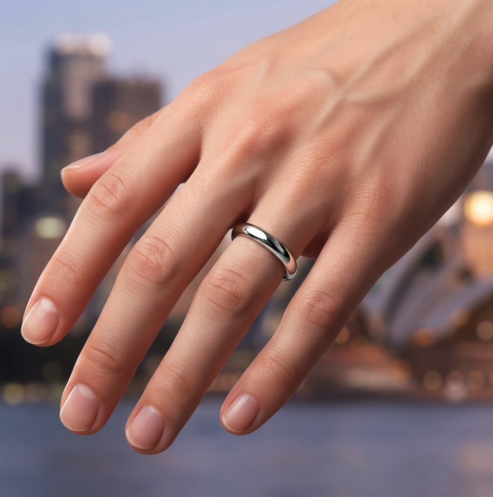 Love Song 3 - Stylish Plain Gold Band....