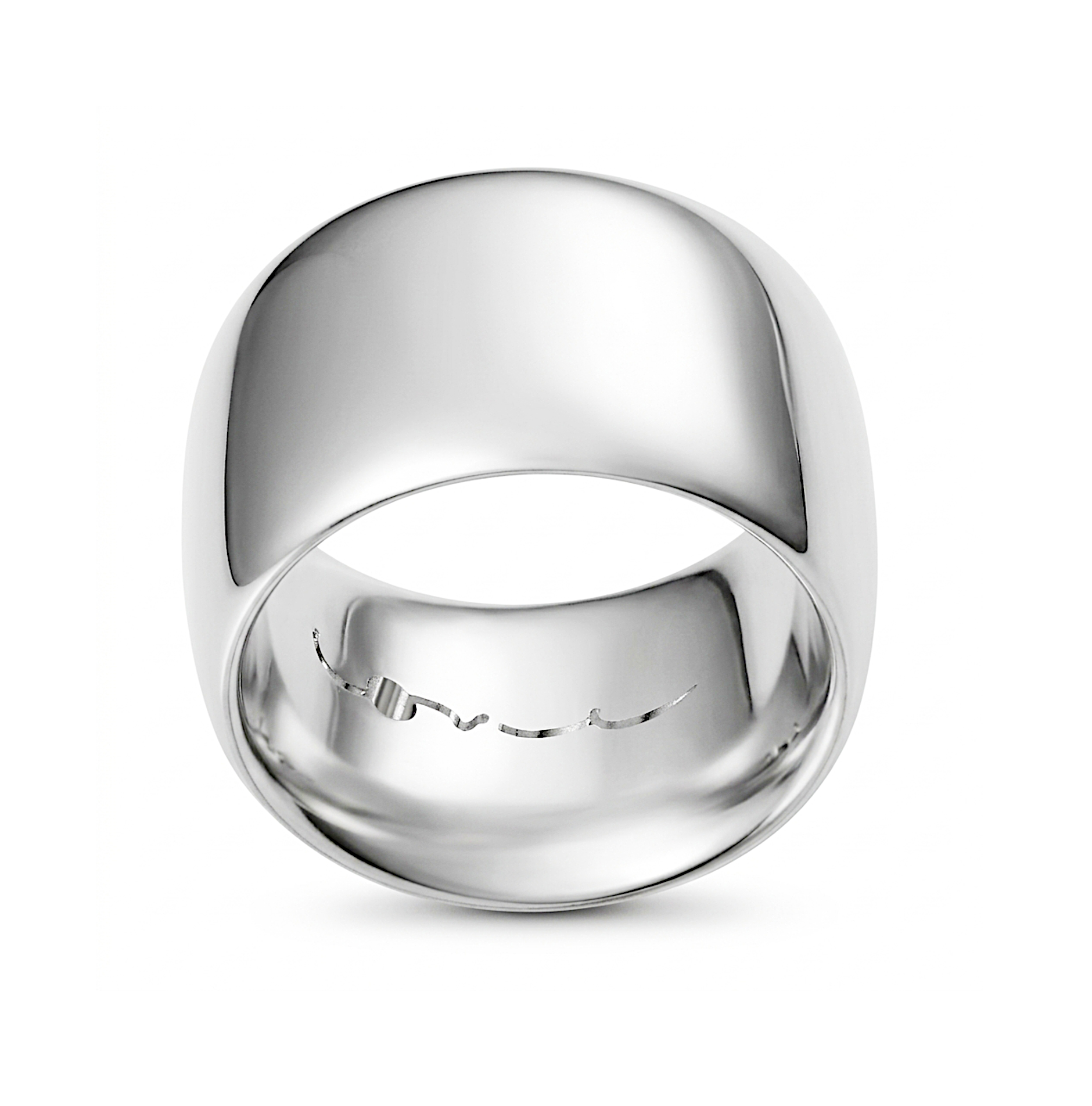 White Gold Mens Wedding Ring - Sweeter