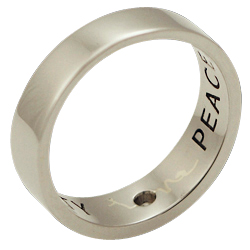 Engraved Wedding Rings - Love Peace Truth and Beauty