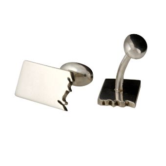Fifty50 Cufflinks | Silver Cufflinks for Men - Image 2