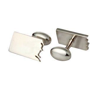 Fifty50 Cufflinks | Silver Cufflinks for Men - Image 3