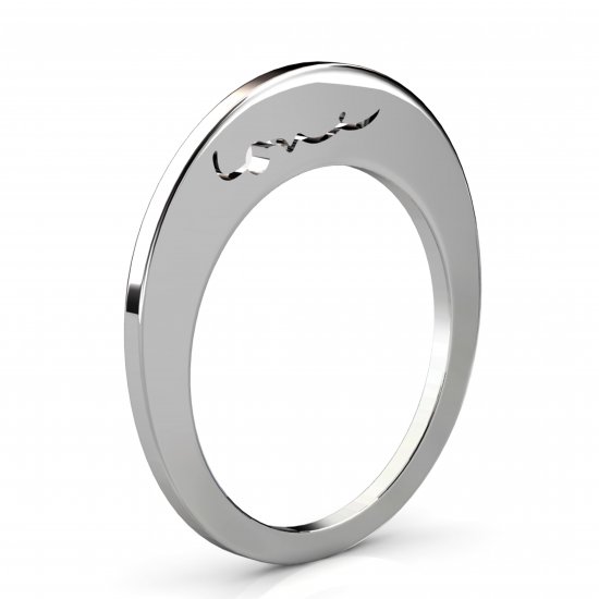 Evolve Love Rings - 1.2 Round Sterling Silver
