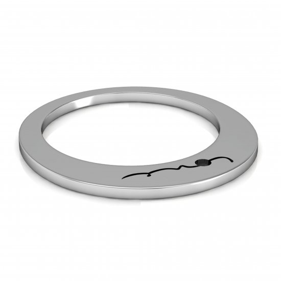 Evolve Love Rings - 1.2 Round Sterling Silver - Image 2
